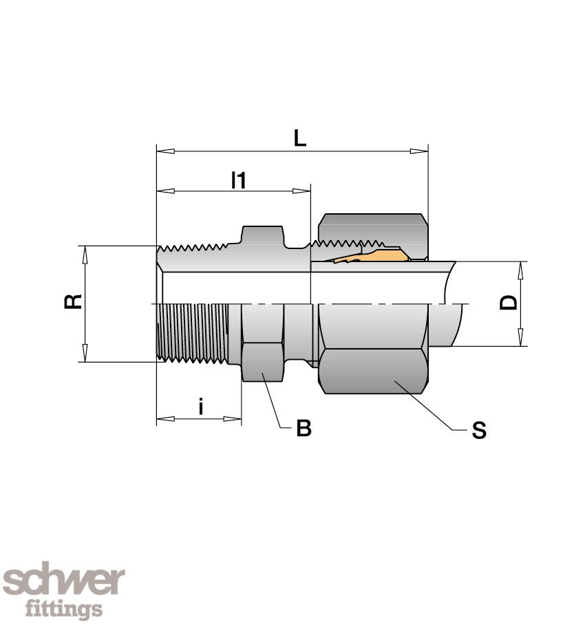 直通管接头
